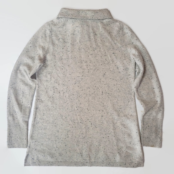 Talbots Cashmere Sabrina Gray Speckled Sweater - Picture 9 of 10